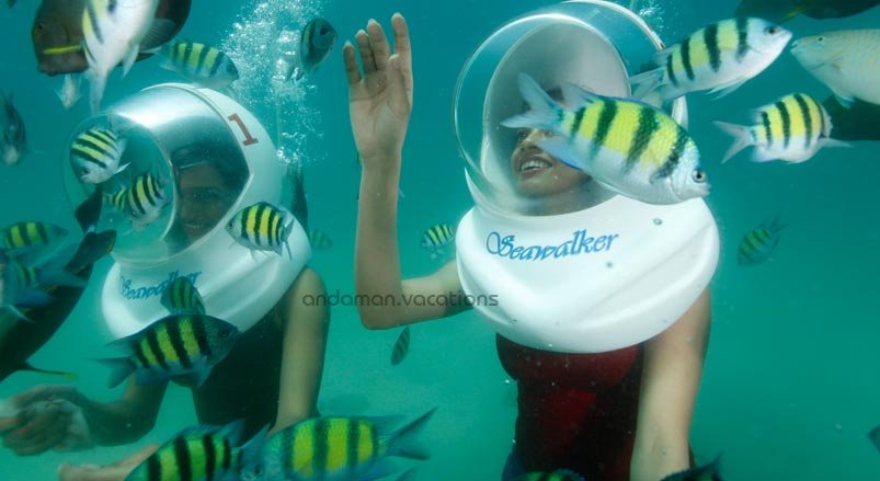 Sea walking in Andaman